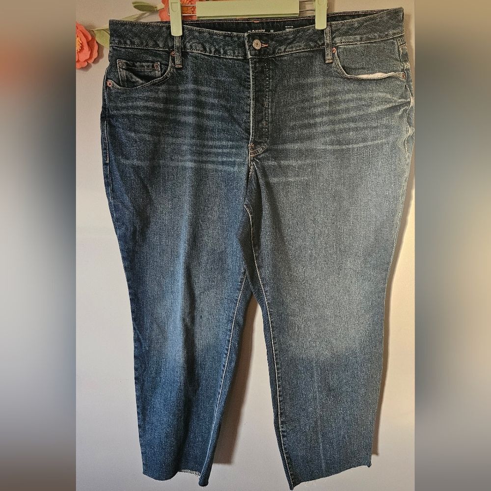 Old Navy High Rise Curvy O.G Straight Jeans Plus Size 22W - Picture 1 of 10